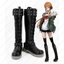 Anime Persona 5 Shoes Futaba Sakura Cosplay Boots Custom Made - Shoes -  AliExpress