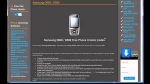 Power on without sim 2. Samsung D600 D500 Free Cell Phone Unlock Youtube