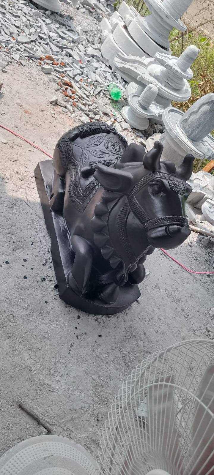 Black Marble Nandi Statue product image