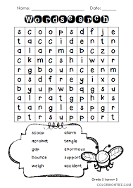 Click the checkbox for the options to print and add to assignments and collections. 2nd Grade Coloring Pages Educational Word Search Worksheet Printable 2020 0213 Coloring4free Coloring4free Com