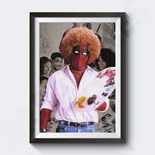 deadpool painting poster prints wet on wet bob ross deadpool painting poster prints painting prints
