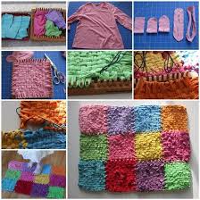 7 Adet Eski Tisortlerden Kilim Yapimi Fikirleri Paspas Kilim Orgu Kasnagi
