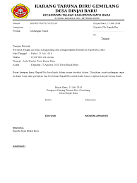 Surat undangan rapat karang taruna. Contoh Surat Undangan Rapat Karang Taruna Doc Sample Surat Undangan
