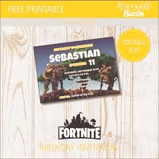 By premium/exclusive free premium exclusive. Free Printable Fortnite Birthday Party Invitations Birthday Buzzin