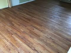 Looking to refinish your red oak hardwood floors to remove the orange effect? Early American Stain Not Happy