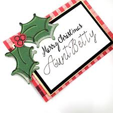 Place cards are simple but useful especially for big or formal events like dinners, galas, and receptions. Diy Christmas Place Setting With Plaid And Pretty Holly Accents 100 Directions