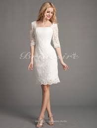 Wedding gowns bridesmaid dresses short lace wedding dress. Bridesire Sheath Column Stretch Satin Knee Length One Shoulder Mother Of The Bride Dress 287187 Us 89 99 Bridesire Square Wedding Dress Short Wedding Dress Informal Dress
