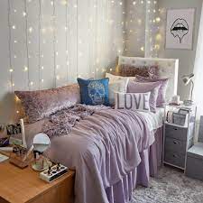 Dorm Room Refresh 7 Decor Trends We Re Taking Notes On Purple Dorm Rooms Dorm Room Inspiration Dorm Room Decor