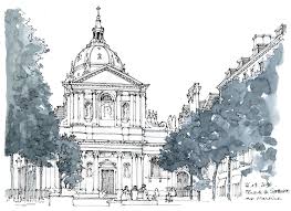 Place De La Sorbonne In 2020 Architecture Sketch Architectural Sketch Urban Sketching
