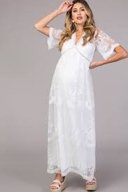 Embroidery is a beautiful way of spending time for pregnant women and has time to create beautiful memories in the pregnancy period. Lace White Maternity Dress Off 74 Medpharmres Com