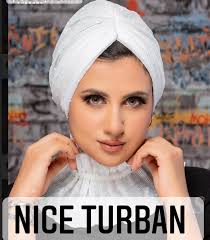 توربان مع رقبه حجم التوربان جدا كبير ويظم كامل الشعر نوع القماش بليسيه يجنن  باللبس