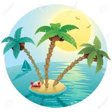 Cartoon Island Drawing Birds Eye View Landscape Small Tropical Island Stock Vector Cartoon Palm Tree Clipart Cartoon Palm Tree Illustrator Tutorials Illustrator Inspiration