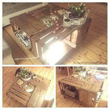 Weinkisten tisch selber bauen diy zenideen. Weinkiste Deko Weinkisten Tisch Wohnzimmertisch Weinkisten