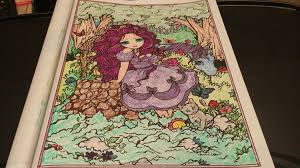 Download Finished Coloring Princess Izzy Colored Pencils Glitter Gel Pens And Crayons Glitter Gel Pens Gel Pens Coloring Books