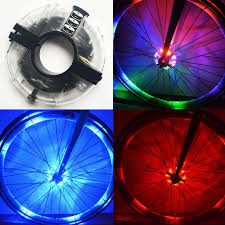 8 Levou Luzes Da Roda Da Bicicleta Do Pneu Da Bicicleta Pneu Valvula Flash Falou Lampada Luz Iluminacao De Cor Luminosa Bike Tire Motorcycle Bike Bicycle