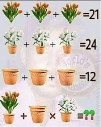 The tricky part is two of the pictures in the last line have slight differences from the previous equations. What Is The Value Of And Of Shoes Boy And Whistle