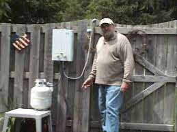 Propane tank hot water heater. Portable Lpg Tankless Outdoor And Camping Instant Water Heater Ez101 Eztankless Lp Youtube