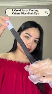 Dark hair, boring? Never. 😍. @deecastle__ shows us her favorite @lorealusa  Hi-Color Permanent Hair Color shade that she uses to achieve her amazing  look. This dye is specific for dark hair and