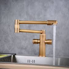 Check spelling or type a new query. Brushed Brass Pot Filler Kitchen Faucet Foldable Kitchen Tap