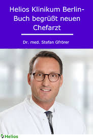 Helios Klinikum Berlin Buch Begrusst Neuen Chefarzt Der Kinderchirurgie Dr Med Stefan Gfrorer Arzt Bucher Berlin