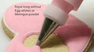 Royal icing without meringue powder has three ingredients, pasteurized egg whites, lemon juice and confectioner's sugar. Royal Icing Without Egg Whites Or Meringue Powder Youtube