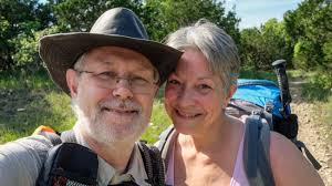 Gary and Ginger at the Pole Hollow Cairn