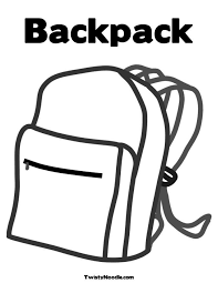 Select from 35929 printable crafts of cartoons, nature, animals, bible and many more. Backpack Coloring Pages Coloring Home