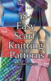 New knitted scarf ideas for women. Easy Scarf Knitting Patterns In The Loop Knitting