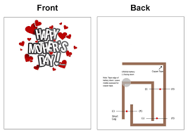Fold card in half along dotted line. Make A Mothers Day Paper Circuit Card Steam Or Makerspace Project