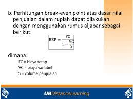 Check spelling or type a new query. 9 Manajemen Keuangan Agribisnis Break Event Point Modul Ppt Download