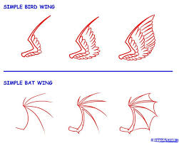 How To Draw Wings Step By Step Drawing Guide By Kingtutorial Wings Drawing Drawing Tutorial Chibi Drawings