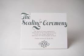 Invitation Info Cards Sealing Ceremony Lds Wedding Lds Wedding Invitations Letterpress Lds Wedding Invitations Lds Wedding Letterpress Wedding Invitations
