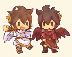 White And Red Kid Icarus Dark Pit Kid Icarus Icarus
