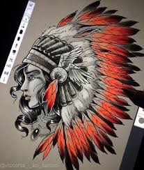 A great tattoo design of a woman in tribal wear, she looks mysterious like she has a secret sadness to her. Tattoo Traditional Indian Girl India 47 Ideas Indian Tattoo Design Tattoo Designs For Girls Indian Girl Tattoos