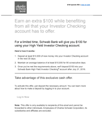 Schwab bank is simply the banking of arm of the charles schwab corporation. Ymmv Charles Schwab 100 Bonus For Existing Checking Account Holders Doctor Of Credit