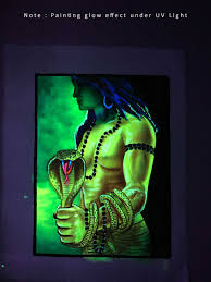 Painting Made From Fluorescent Colors That Glow Under Uv Light Black Light Fluorescent Painting Fluorescent Colors Painting