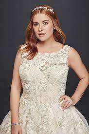 The dress was totally closed enough to the picture. Must Have Monday Oleg Cassini Plus Size Bridal Collection The Pretty Pear Bride Plus Size Bridal Magazine