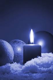 Blue Light Blue Christmas Blue Candles Feeling Blue