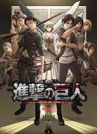 Shingeki No Kyojin Season 3 Release Poster Posted Online April 27 2018 Gambar Karakter Animasi Lukisan Wajah
