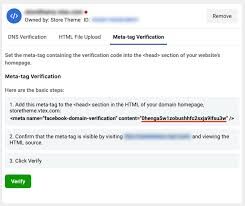 Facebook Domain Verification