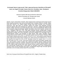 Menteri di jabatan perdana menteri datuk seri shahidan kassim mengesahkan tiada penjawat awam yang dibuang kerja kerana. Doc Sumbangan Secara Langsung Dan Tidak Langsung Kepuasan Kerja Menurut Perspektif Islam Dan Integriti Terhadap Prestasi Kerja Guru Pendidikan Islam Pendekatan Empirikal Menggunakan Model Sem Amos Halimatus Saadiah Mat Saad Academia Edu