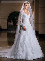 Long Sleeve Lace Wedding Dress With Veil Elegant Wedding Dress Wedding Dress With Veil A Line Wedding Dress
