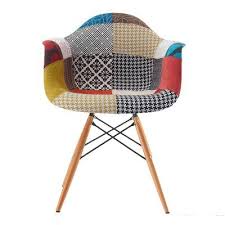 Langley Street Quintus Dining Chair Chair Fabric Patchwork Chair Fabric Dining Chairs