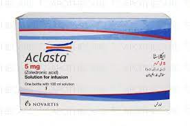 Aclasta (sometimes called aclasta) is in a group of medicines called bisphosphonates (bis fos fo nayts). Aclasta Inf 5mg 1vialx100ml