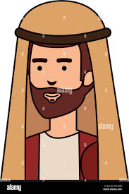 Saint joseph manger character vector hi-res stock photography and images