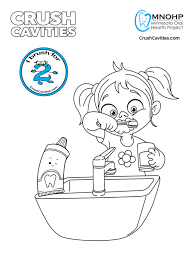 Tooth coloring pages for preschoolers. Dental Health Activities For Children Archives Crush Cavities