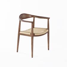 Mid Century Wegner Kennedy Arm Chair With Papercord Seat Midcentury Modern Dining Chairs Solid Wood Dining Chairs Modern Dining Chairs