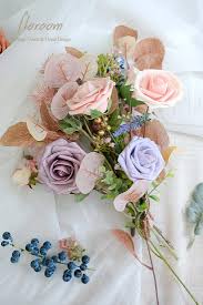 Ageomet 34pcs artificial rose flowers, 24 fake flowers and 10 artificial eucalyptus leaves stems in bulk silk flowers bouquet, for home bridal wedding party festival decor 4.6 out of 5 stars 342 $14.99 $ 14. Buy Floroom Artificial Flowers 25pcs Real Looking Blush Foam Fake Roses With Stems For Diy Wedding Bouquets Bridal Shower Centerpieces Party Decorations Online In Indonesia B07wyg4psy