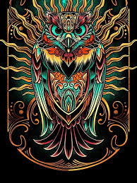 Owl The Watcher A Line Dress By Angoes25 Owl Artwork Owls Drawing Owl Painting