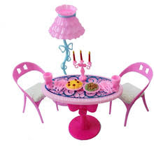 The new barbie furniture collection introduces special surprise transformation features. Barbie Dining Table Buy Barbie Dining Table With Free Shipping On Aliexpress